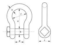 Commercial Bow Shackle